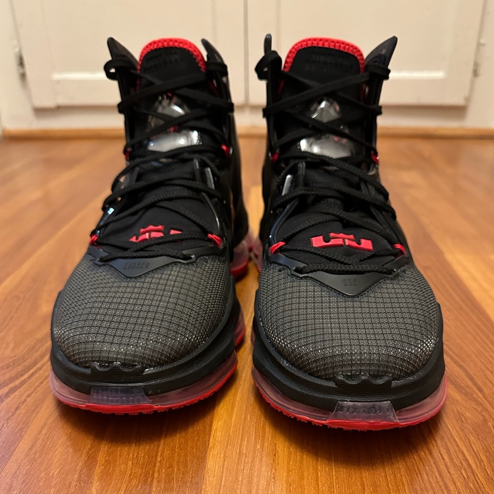 Nike Lebron 19 'Bred' Cz0203-001, Black/Red, Size Us